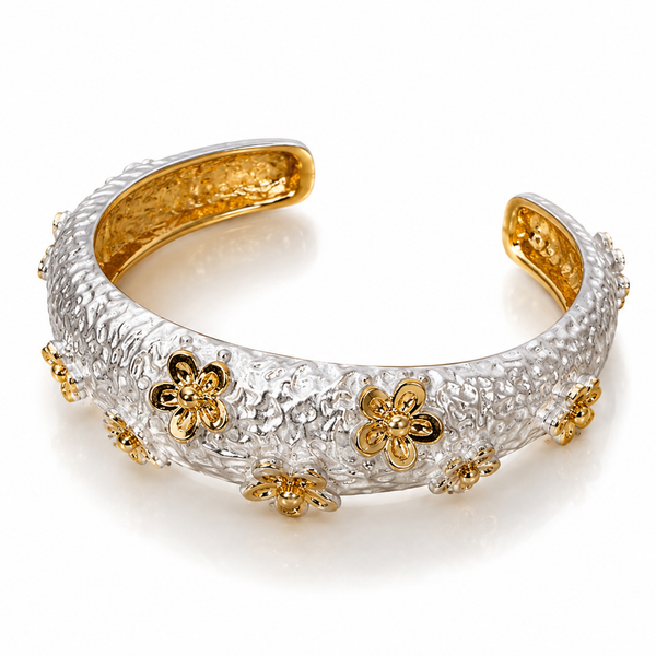 Two-Tone Daisy Cuff