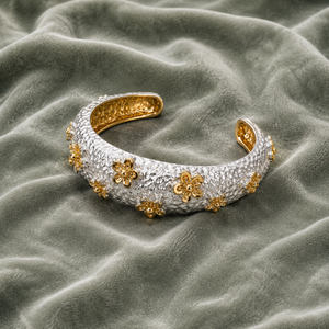 Two-Tone Daisy Cuff